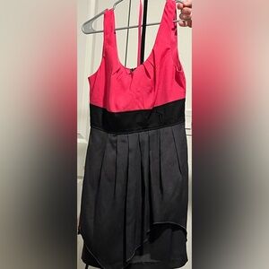 Teeze Me Pink and Black Midi Dress